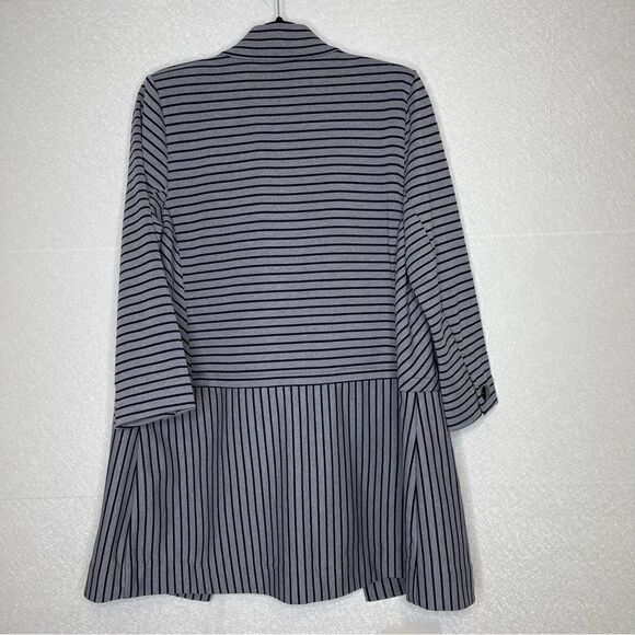 CAbi Dappled Striped Car Coat Blazer M - Picture 6 of 6